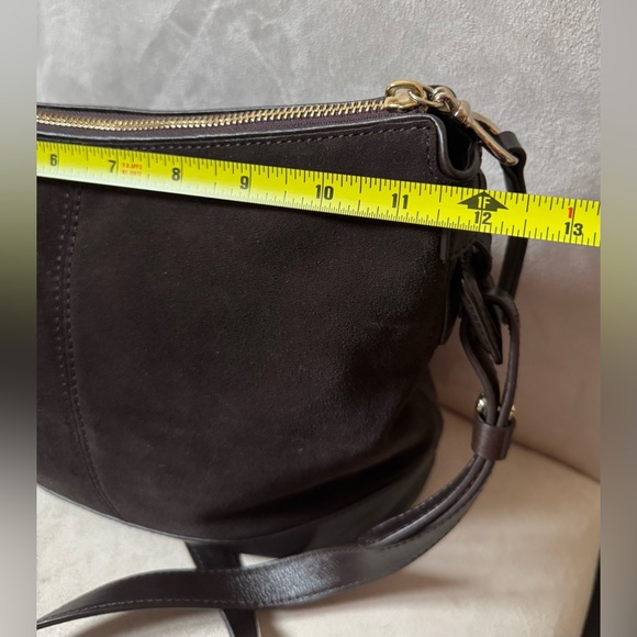 Cole Haan Espresso Suede Bucket Bag - Picture 4 of 6